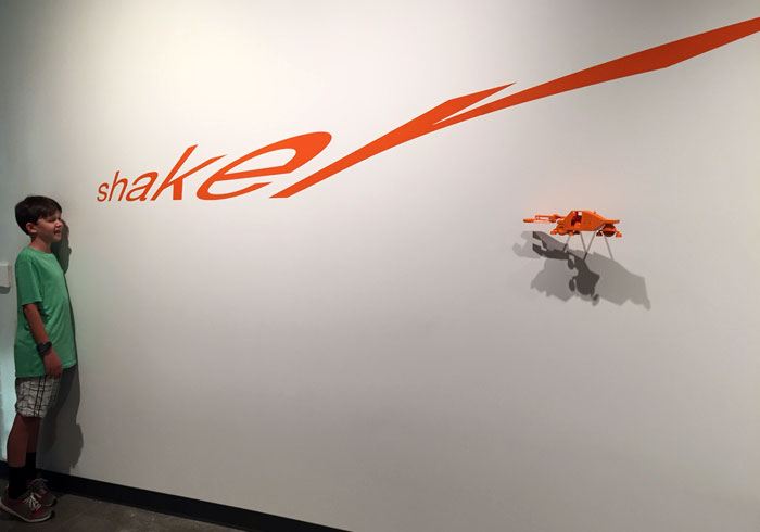 The Shaker logo distorted